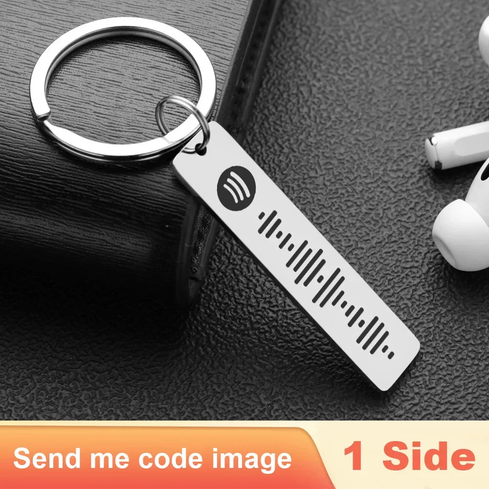 Personalized Spotify Code Keychain