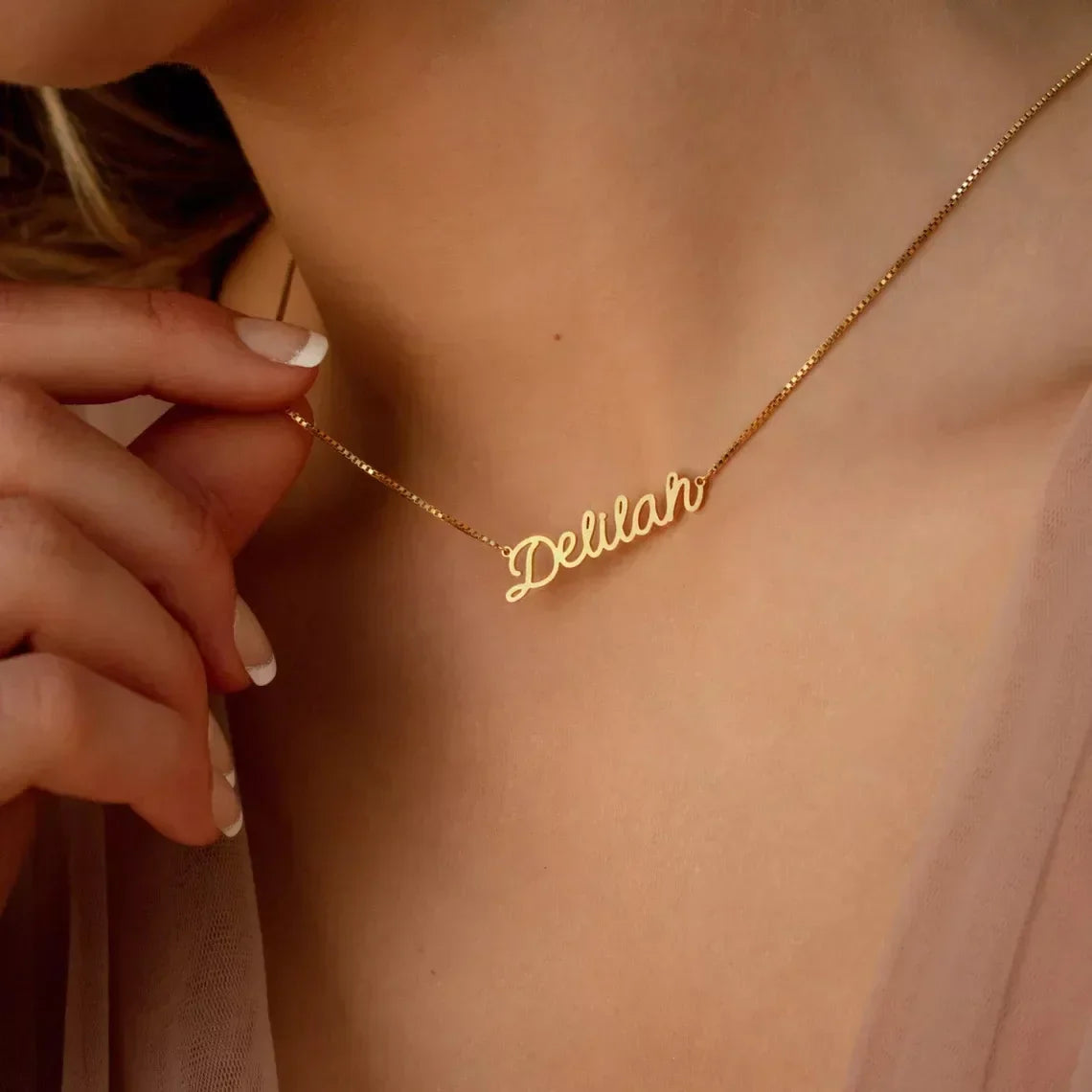 Personalized Handmade Nameplate Pendan Necklace