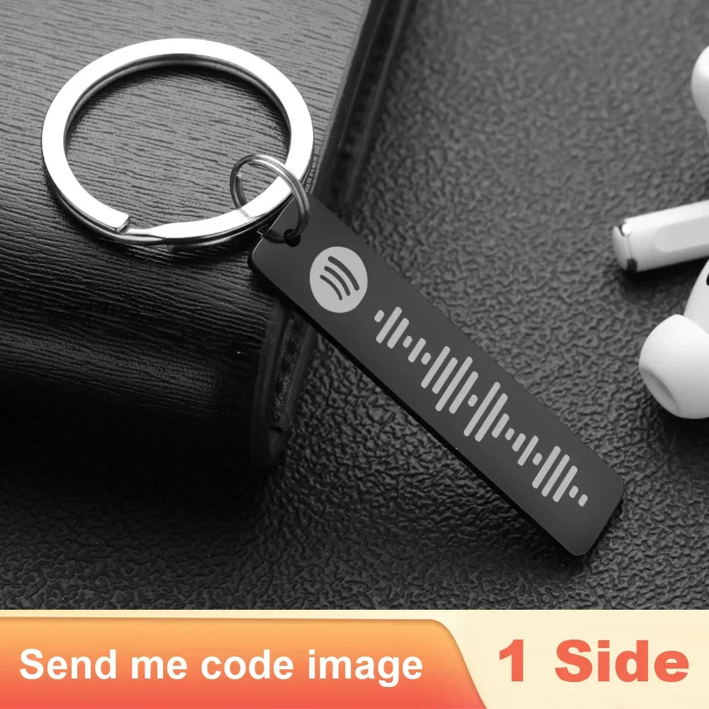 Personalized Spotify Code Keychain