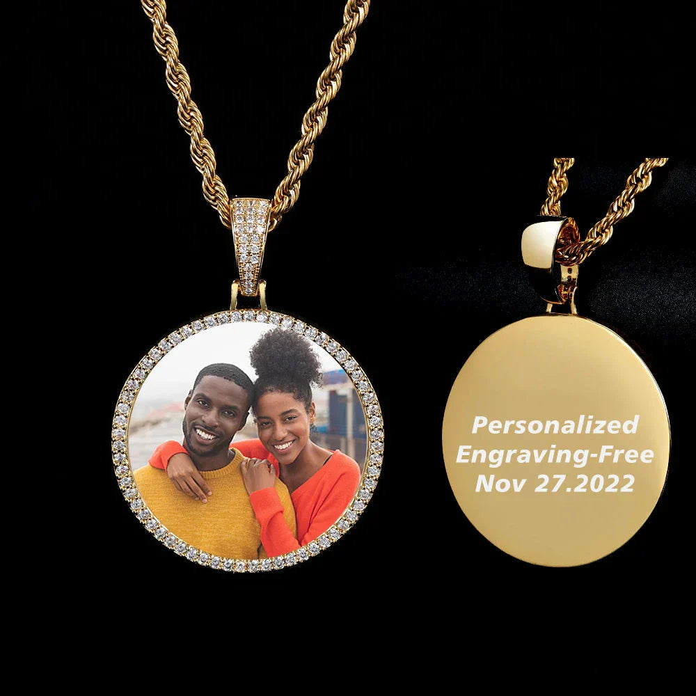 Personalization Memorial Picture Frames Necklace