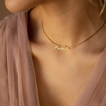 Personalized Handmade Nameplate Pendan Necklace