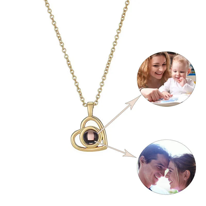 Personalized Pet Projection Photo Necklace