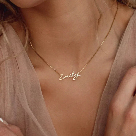 Personalized Handmade Nameplate Pendan Necklace