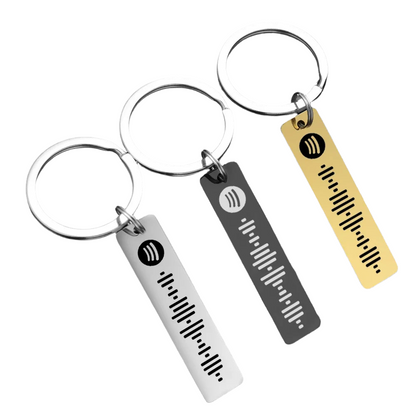 Personalized Spotify Code Keychain