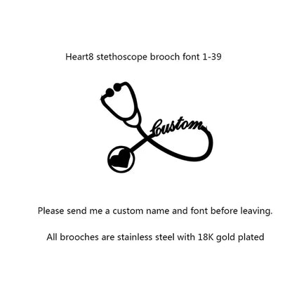 Stethoscope Pin