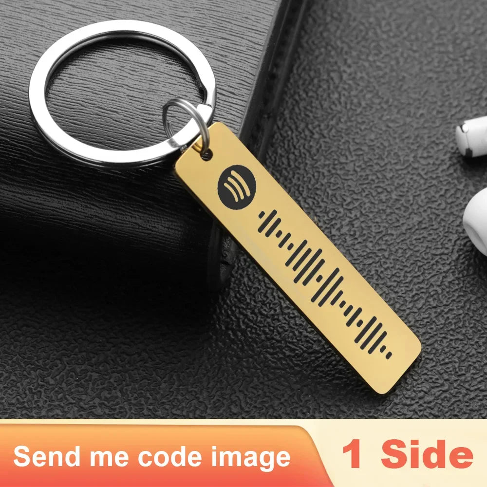 Personalized Spotify Code Keychain