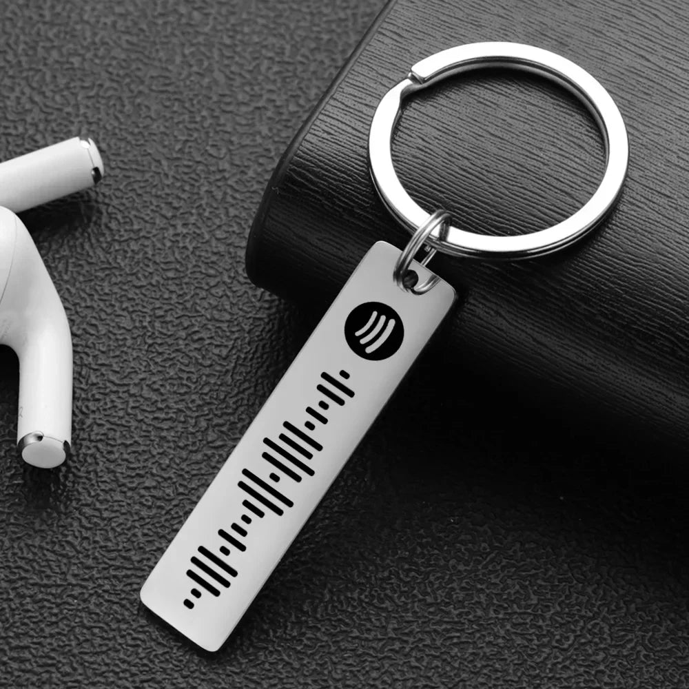 Personalized Spotify Code Keychain