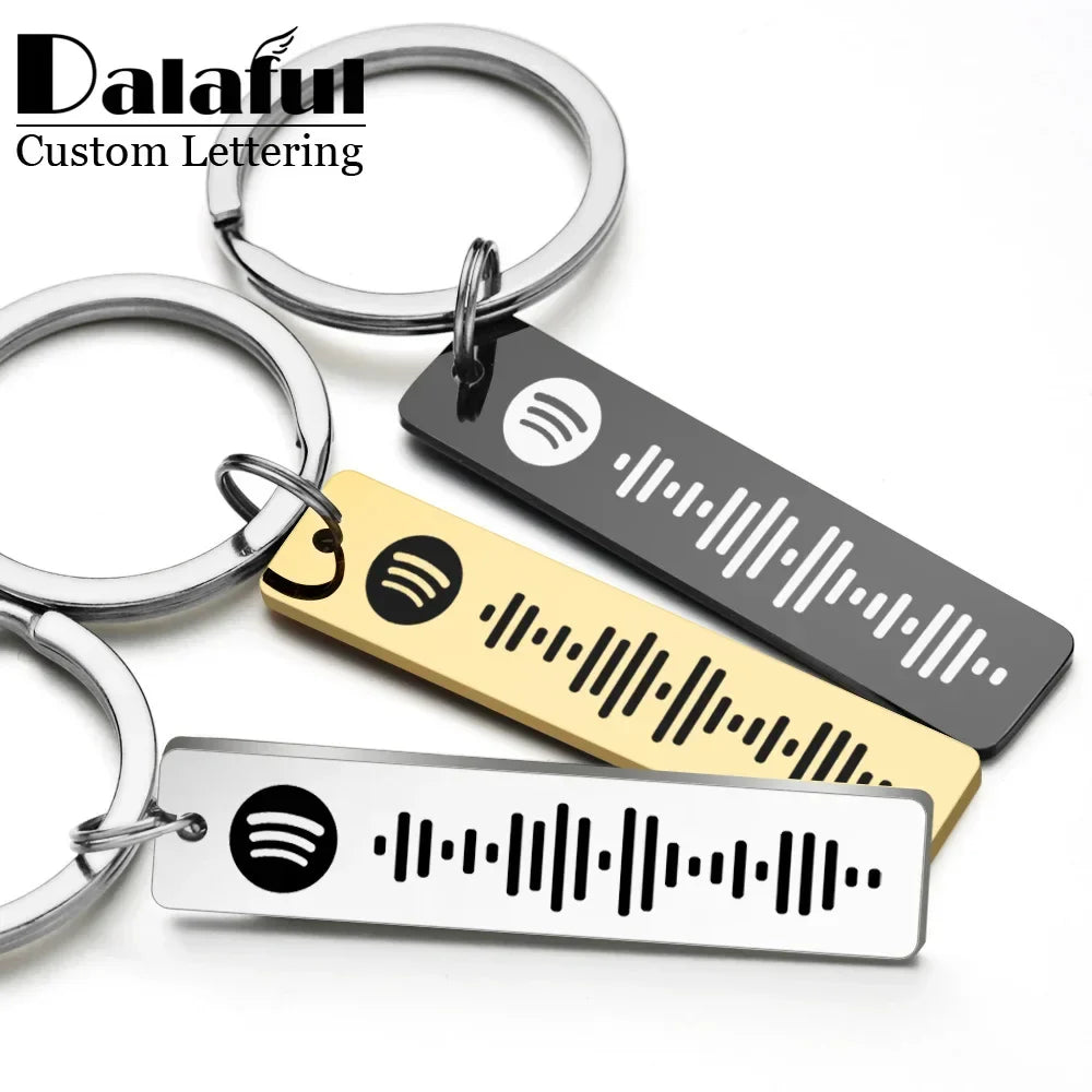 Personalized Spotify Code Keychain