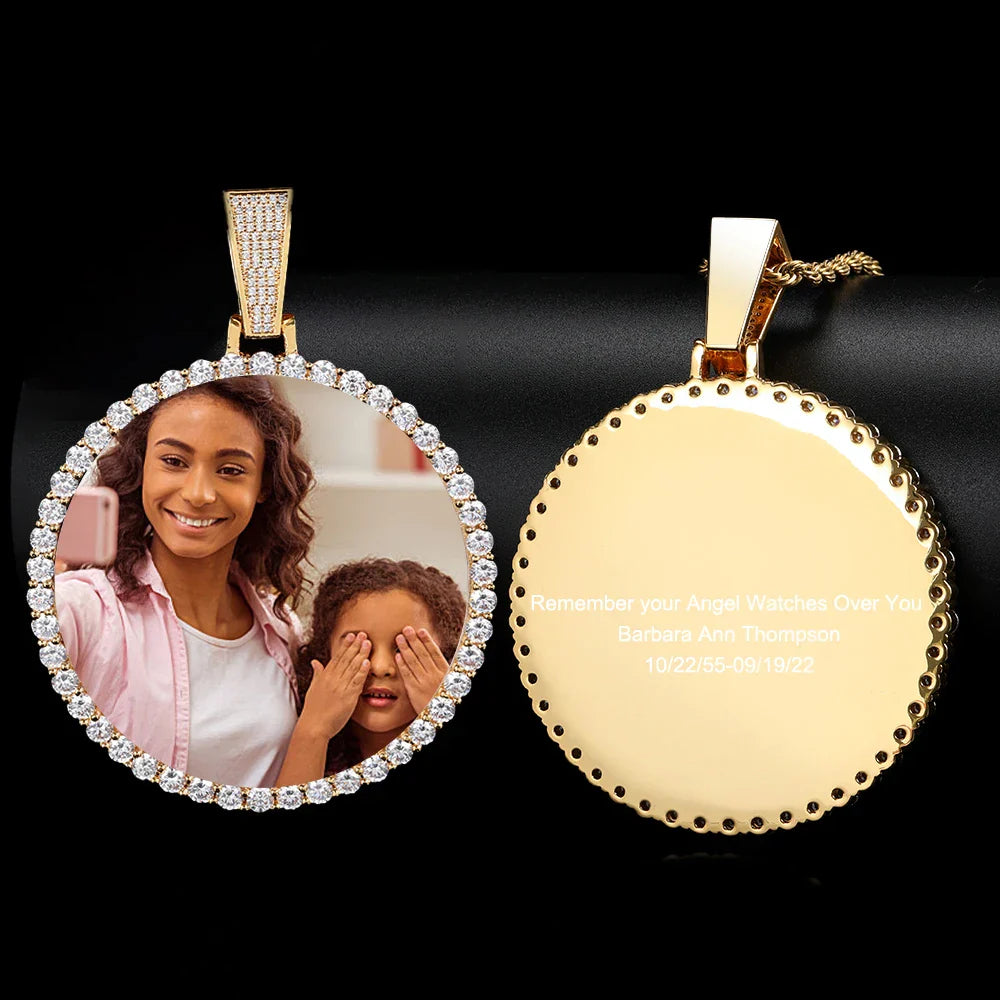 Personalization Memorial Picture Frames Necklace