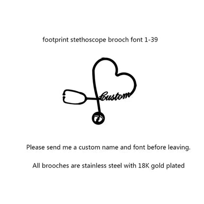 Stethoscope Pin